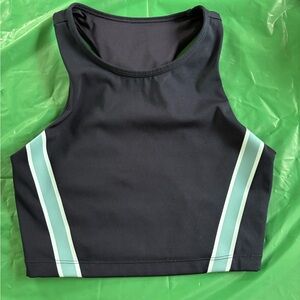 Women’s black blue sleeveless sports bra tank top athletic shirt athleisure sexy